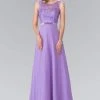 Elizabeth K - GL2364 Embroidered Illusion Top Chiffon A Line Dress Formal Gowns 1 Elizabeth K - GL2364 Embroidered Illusion Top Chiffon A Line Dress Formal Gowns