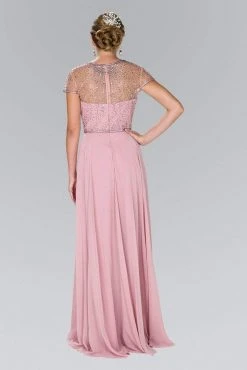 Formal Gowns Elizabeth K - GL2405 Beaded V-neck Sheath Dress 7 Formal Gowns Elizabeth K - GL2405 Beaded V-neck Sheath Dress
