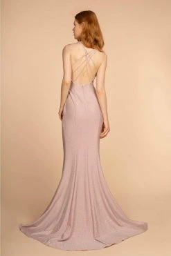 Elizabeth K - GL2549 V-neck Shimmer Fabric Mermaid Dress 23 Elizabeth K - GL2549 V-neck Shimmer Fabric Mermaid Dress