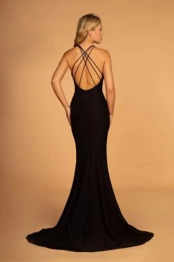 Elizabeth K - GL2549 V-neck Shimmer Fabric Mermaid Dress 19 Elizabeth K - GL2549 V-neck Shimmer Fabric Mermaid Dress