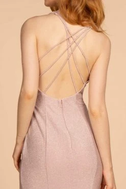 Elizabeth K - GL2549 V-neck Shimmer Fabric Mermaid Dress 25 Elizabeth K - GL2549 V-neck Shimmer Fabric Mermaid Dress