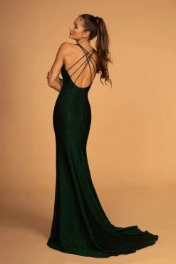 Elizabeth K - GL2549 V-neck Shimmer Fabric Mermaid Dress 27 Elizabeth K - GL2549 V-neck Shimmer Fabric Mermaid Dress