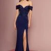 Formal Gowns Elizabeth K - GL2682 Embroidered Off-Shoulder Trumpet Dress 2 Formal Gowns Elizabeth K - GL2682 Embroidered Off-Shoulder Trumpet Dress
