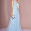 Formal Gowns Elizabeth K - GL2693 Beaded Lace A-Line Evening Dress