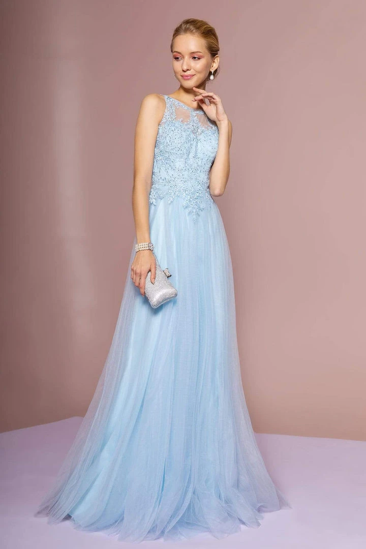 Formal Gowns Elizabeth K - GL2693 Beaded Lace A-Line Evening Dress 3 Formal Gowns Elizabeth K - GL2693 Beaded Lace A-Line Evening Dress