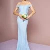 Formal Gowns Elizabeth K - GL2697 Off Shoulder Lace Bodice Mermaid Gown 2 Formal Gowns Elizabeth K - GL2697 Off Shoulder Lace Bodice Mermaid Gown