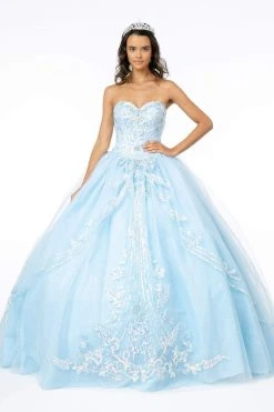Formal Gowns Elizabeth K - GL2947 Bead Embellished Sweetheart Ballgown