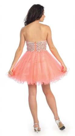 Cocktail Dresses Elizabeth K - GS1087 Ruched Straight Across Strapless Cocktail Dress