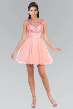 Cocktail Dresses Elizabeth K - GS1140 Sequined Sleeveless Cocktail Dress