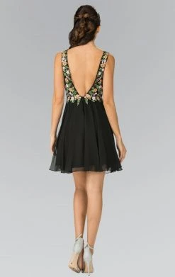 Elizabeth K - GS1429 Floral Embellished Cocktail Dress Cocktail Dresses 11 Elizabeth K - GS1429 Floral Embellished Cocktail Dress Cocktail Dresses