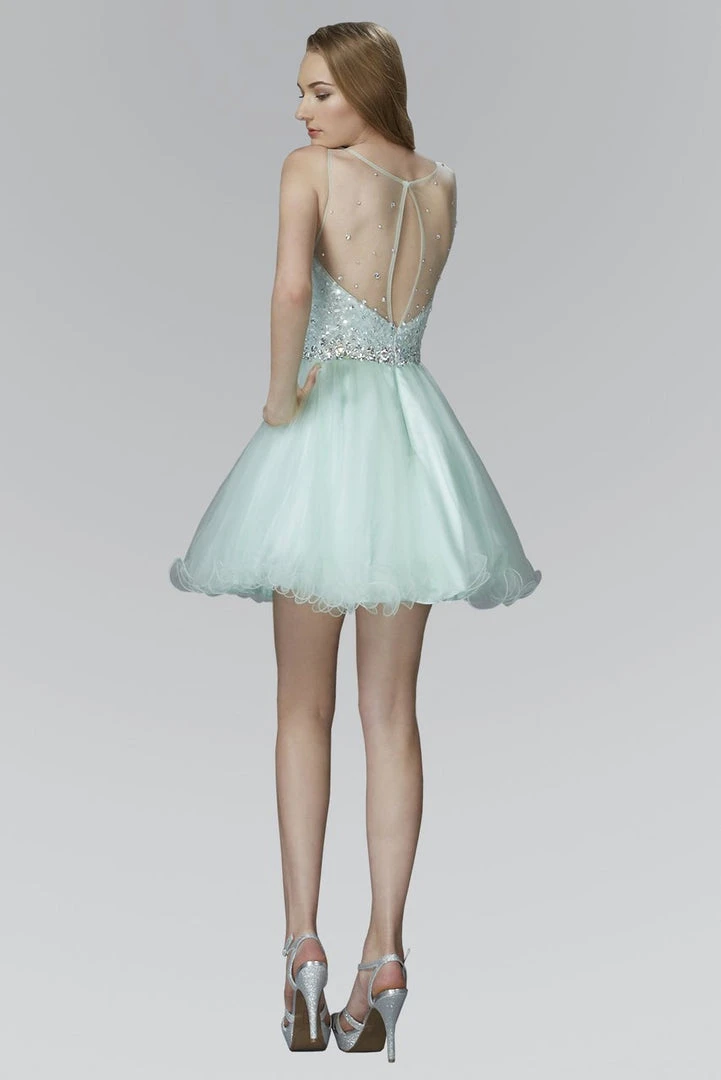 Elizabeth K - GS2046 Sequined Cocktail Dress 4 Elizabeth K - GS2046 Sequined Cocktail Dress