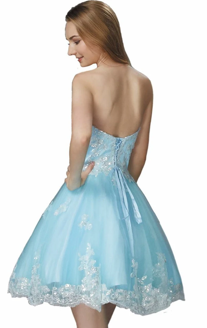 Cocktail Dresses Elizabeth K - GS2048 Sequined Strapless Cocktail Dress 4 Cocktail Dresses Elizabeth K - GS2048 Sequined Strapless Cocktail Dress