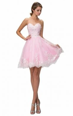 Cocktail Dresses Elizabeth K - GS2048 Sequined Strapless Cocktail Dress 7 Cocktail Dresses Elizabeth K - GS2048 Sequined Strapless Cocktail Dress