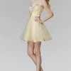 Elizabeth K - GS2062 Jeweled Sweetheart Tulle Dress Cocktail Dresses