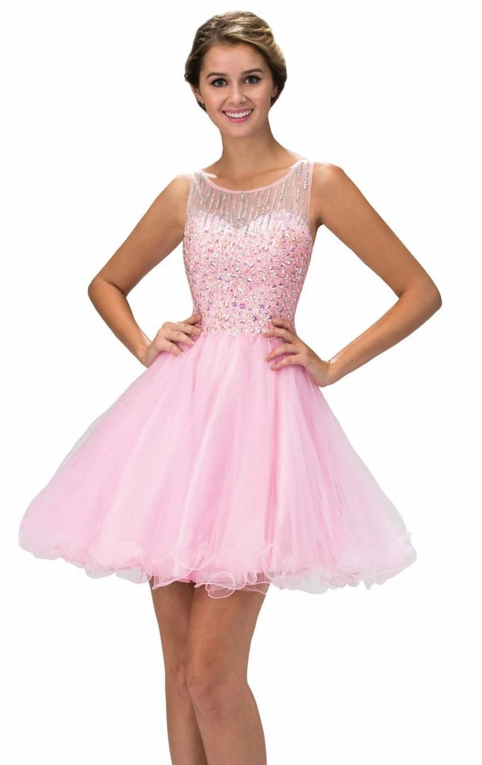 Elizabeth K - GS2158 Beaded Sleeveless Cocktail Dress Cocktail Dresses 5 Elizabeth K - GS2158 Beaded Sleeveless Cocktail Dress Cocktail Dresses