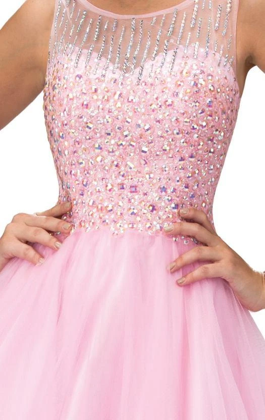 Elizabeth K - GS2158 Beaded Sleeveless Cocktail Dress Cocktail Dresses 4 Elizabeth K - GS2158 Beaded Sleeveless Cocktail Dress Cocktail Dresses