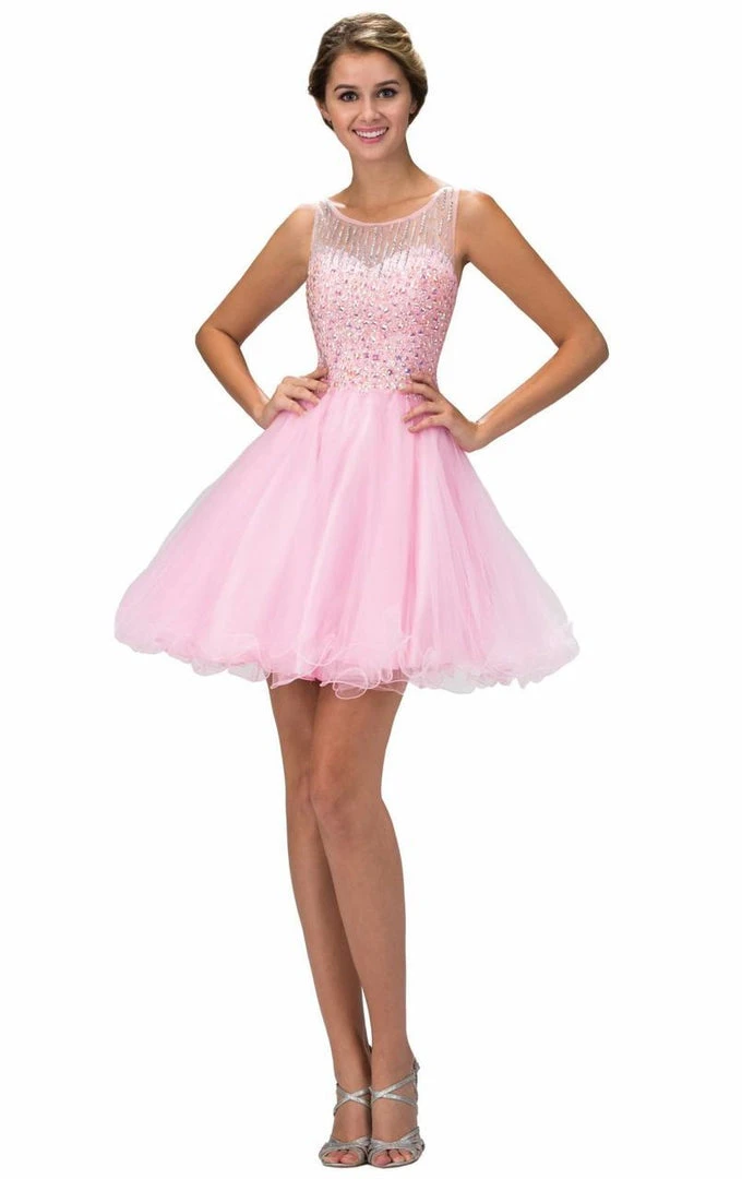 Elizabeth K - GS2158 Beaded Sleeveless Cocktail Dress Cocktail Dresses 3 Elizabeth K - GS2158 Beaded Sleeveless Cocktail Dress Cocktail Dresses