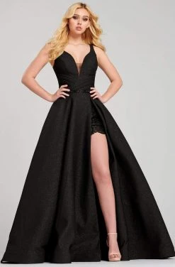 Formal Gowns Ellie Wilde - EW120071 Strappy Jewel Sheath Evening Dress