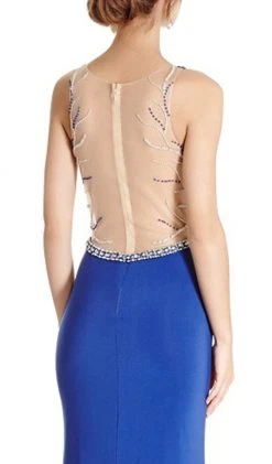 Plus Size Dresses Aspeed Design - Embellished Sheer Halter Sheath Evening Dress 9 Plus Size Dresses Aspeed Design - Embellished Sheer Halter Sheath Evening Dress