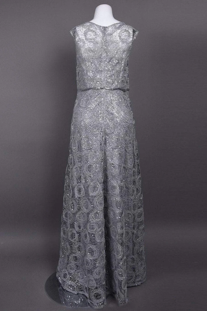 Emma Street - 1111260 Sequin Detail Embellished Mesh Overlay Dress Formal Gowns 6 Emma Street - 1111260 Sequin Detail Embellished Mesh Overlay Dress Formal Gowns