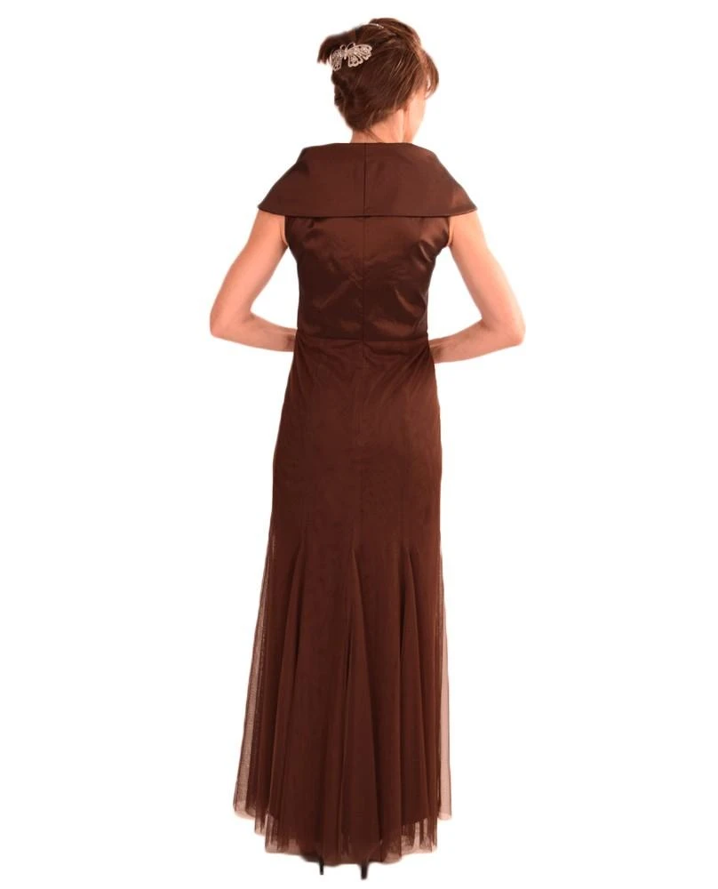 Formal Gowns Emma Street - ES636 Beaded V-neck A-line Dress 4 Formal Gowns Emma Street - ES636 Beaded V-neck A-line Dress