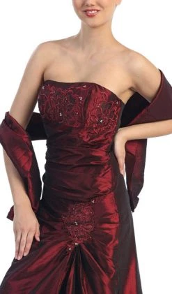 Formal Gowns Eureka Fashion - 2224 Embroidered Floral Accented Trumpet Gown