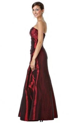 Formal Gowns Eureka Fashion - 2224 Embroidered Floral Accented Trumpet Gown