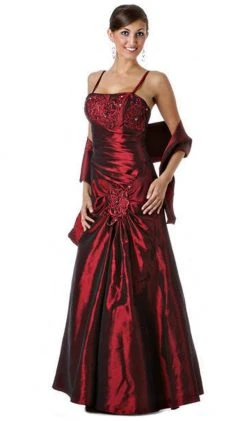 Formal Gowns Eureka Fashion - 2224 Embroidered Floral Accented Trumpet Gown