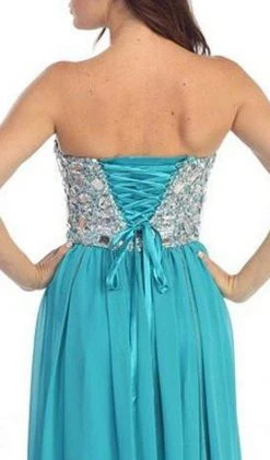 Eureka Fashion - 2500 Rhinestone-Crusted Strapless Sweetheart Gown 12 Eureka Fashion - 2500 Rhinestone-Crusted Strapless Sweetheart Gown