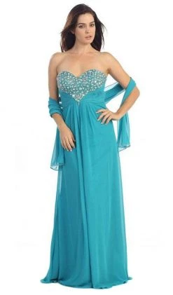 Eureka Fashion - 2564 Heart Shaped Beaded Sweetheart Chiffon Dress Formal Gowns 12 Eureka Fashion - 2564 Heart Shaped Beaded Sweetheart Chiffon Dress Formal Gowns