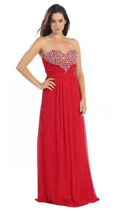 Eureka Fashion - 2564 Heart Shaped Beaded Sweetheart Chiffon Dress Formal Gowns 10 Eureka Fashion - 2564 Heart Shaped Beaded Sweetheart Chiffon Dress Formal Gowns