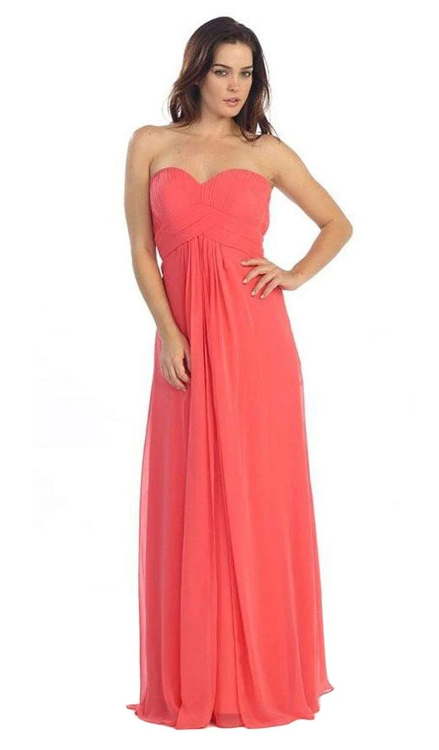 Formal Gowns Eureka Fashion - 2600-1 Pleated Strapless Sweetheart Chiffon Gown 5 Formal Gowns Eureka Fashion - 2600-1 Pleated Strapless Sweetheart Chiffon Gown