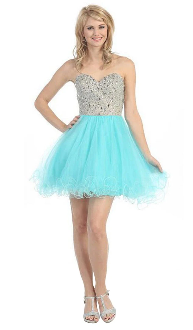 Cocktail Dresses Eureka Fashion - 2602 Strapless Beaded Sweetheart A-line Dress 5 Cocktail Dresses Eureka Fashion - 2602 Strapless Beaded Sweetheart A-line Dress