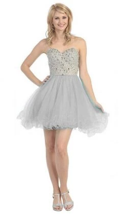 Cocktail Dresses Eureka Fashion - 2602 Strapless Beaded Sweetheart A-line Dress 9 Cocktail Dresses Eureka Fashion - 2602 Strapless Beaded Sweetheart A-line Dress