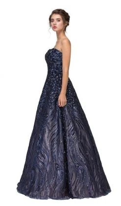 Formal Gowns Eureka Fashion - 7007 Sequin Embellished Sweetheart A-Line Gown