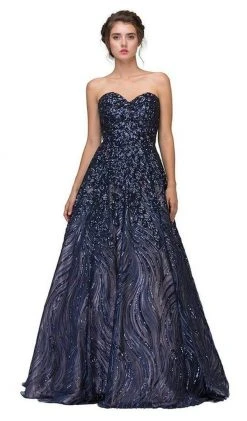 Formal Gowns Eureka Fashion - 7007 Sequin Embellished Sweetheart A-Line Gown