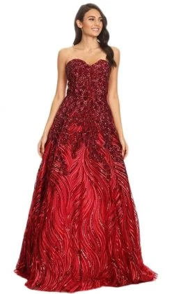 Formal Gowns Eureka Fashion - 7007 Sequin Embellished Sweetheart A-Line Gown