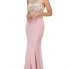 Eureka Fashion - 7022 Beaded Illusion Scoop Mermaid Dress Formal Gowns