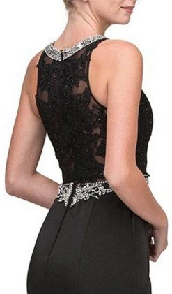 Eureka Fashion - Jewel Lace Formal Dress 6300 - 1 Pc Black In Size M Available 9 Eureka Fashion - Jewel Lace Formal Dress 6300 - 1 Pc Black In Size M Available