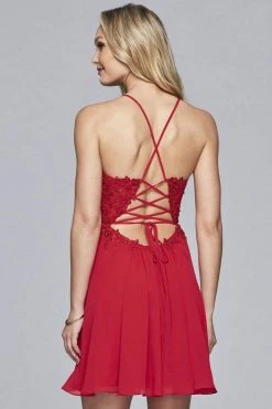 Cocktail Dresses Faviana - 10151 Embellished Chiffon A-line Cocktail Dress