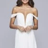 Faviana - 10163 Deep Off-Shoulder Chiffon Cocktail Dress Cocktail Dresses 1 Faviana - 10163 Deep Off-Shoulder Chiffon Cocktail Dress Cocktail Dresses