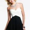 Cocktail Dresses Faviana - 7421 Colorblock Strapless Chiffon Short Dress