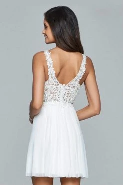 Faviana - 8070 Beaded Lace Cocktail Dress Cocktail Dresses