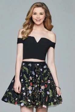 Cocktail Dresses Faviana - Off-Shoulder Cocktail Dress S8080