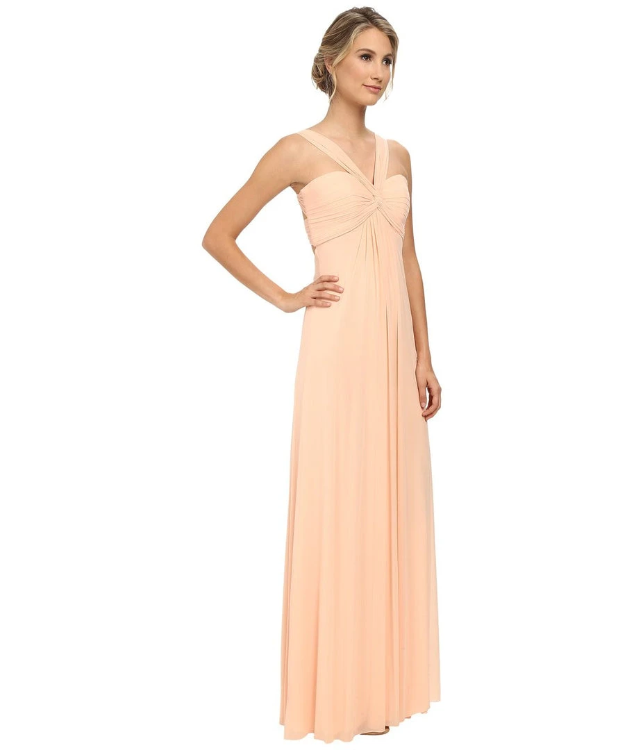 Formal Gowns Faviana - Ruched Mesh Empire Evening Dress 7672 4 Formal Gowns Faviana - Ruched Mesh Empire Evening Dress 7672