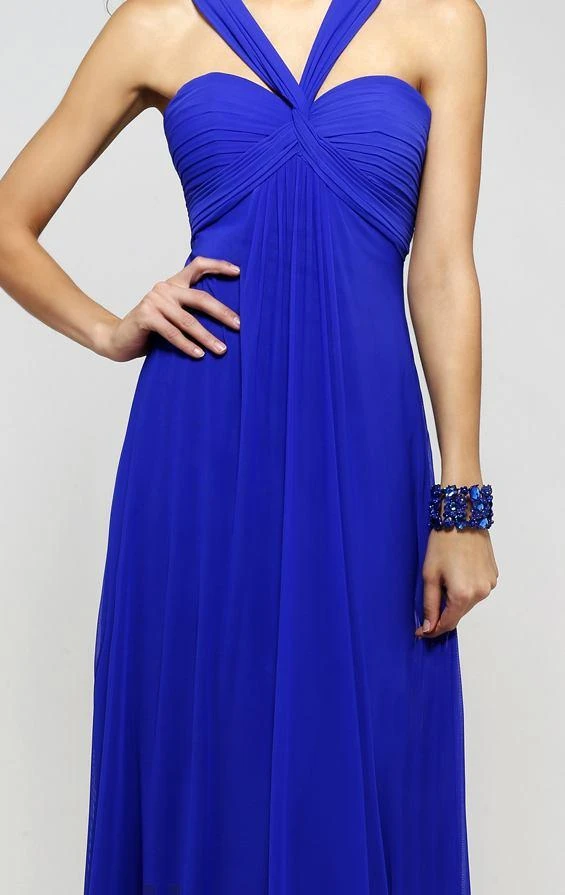 Formal Gowns Faviana - Ruched Mesh Empire Evening Dress 7672 6 Formal Gowns Faviana - Ruched Mesh Empire Evening Dress 7672