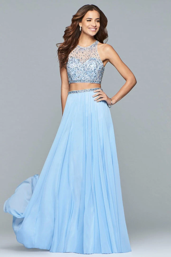 Faviana - S10061 Beaded Two-Piece Chiffon A-line Gown 5 Faviana - S10061 Beaded Two-Piece Chiffon A-line Gown
