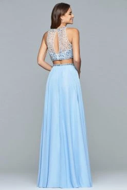 Faviana - S10061 Beaded Two-Piece Chiffon A-line Gown 6 Faviana - S10061 Beaded Two-Piece Chiffon A-line Gown