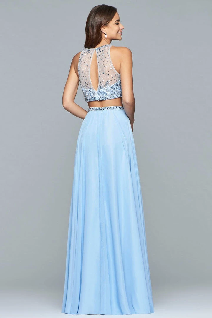 Faviana - S10061 Beaded Two-Piece Chiffon A-line Gown 4 Faviana - S10061 Beaded Two-Piece Chiffon A-line Gown