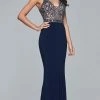Faviana - S10092 Sleeveless V-Neck Beaded Evening Dress Formal Gowns